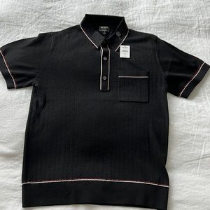 Todd Snyder Black Sweater Polo.